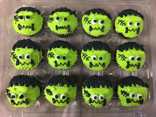 Frankenstein cupcakes