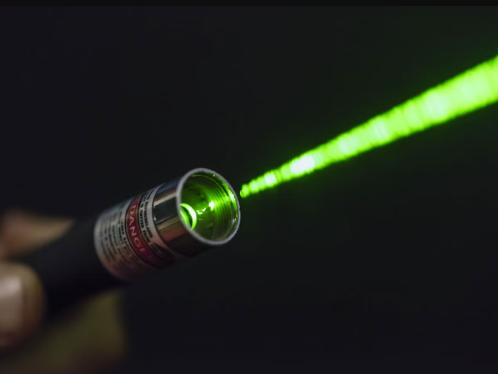 High power laser pointers are dangerous
