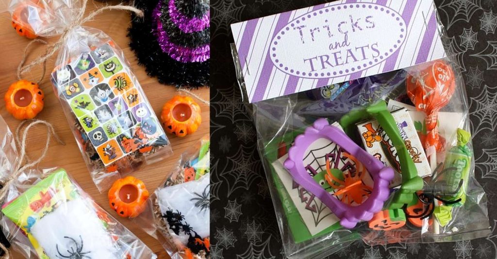 Toys made their way into Halloween goodie bags