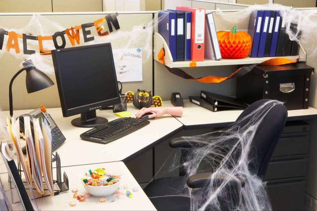 Boo-tiful office Halloween decoration