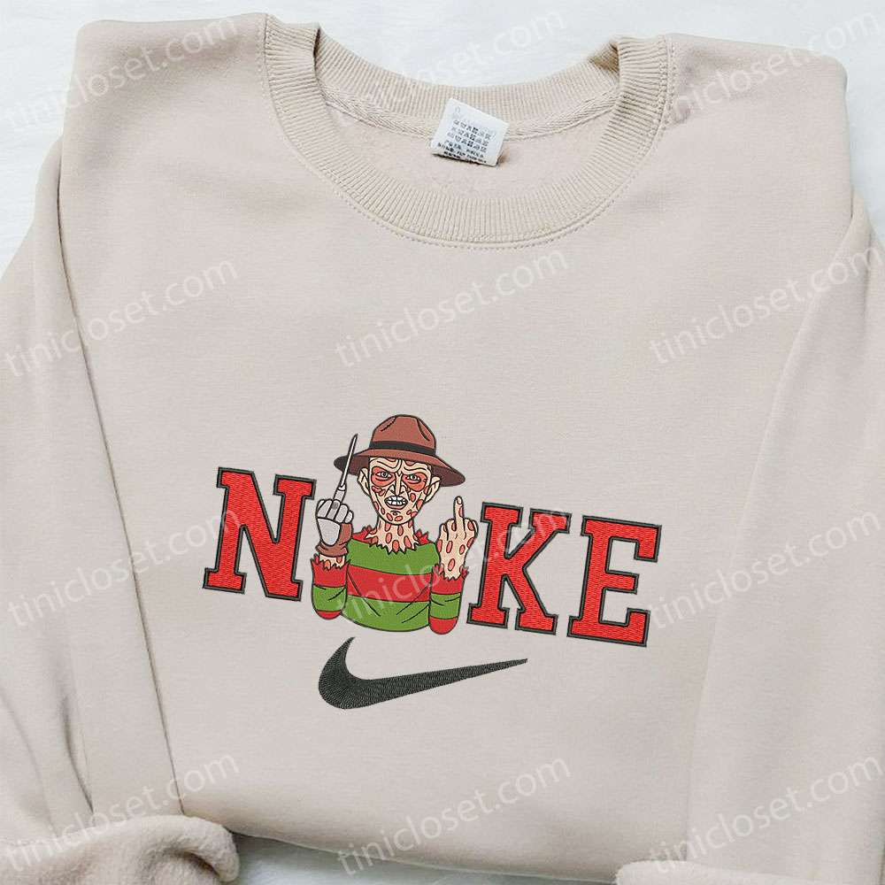 Nike-x-Chibi-Freddy-Krueger-Embroidered-Sweatshirt-Horror-Movie-Halloween-Embroidered-Shirt-Best-Halloween-Gift-Ideas-1