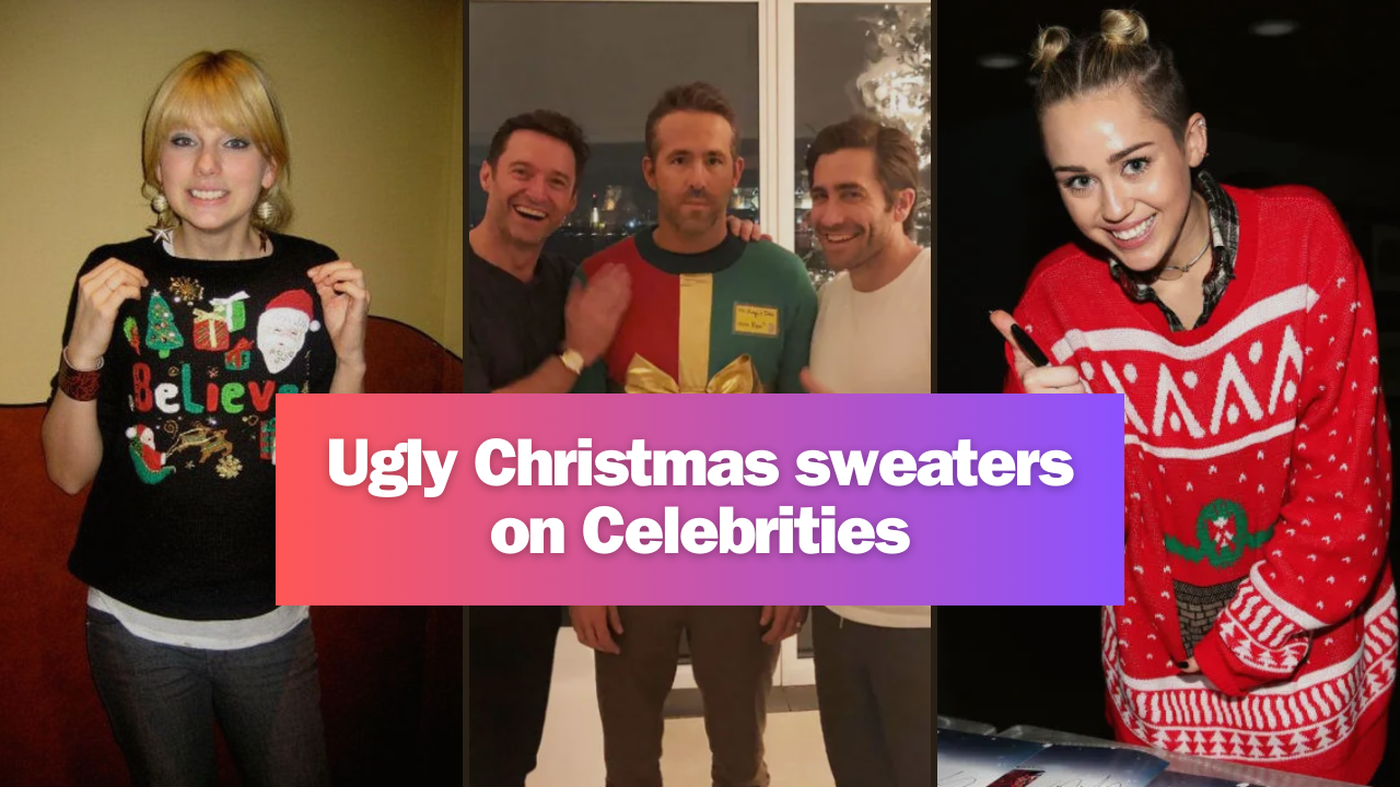 When Celebrities Wear The Ugliest Christmas Sweaters Ever