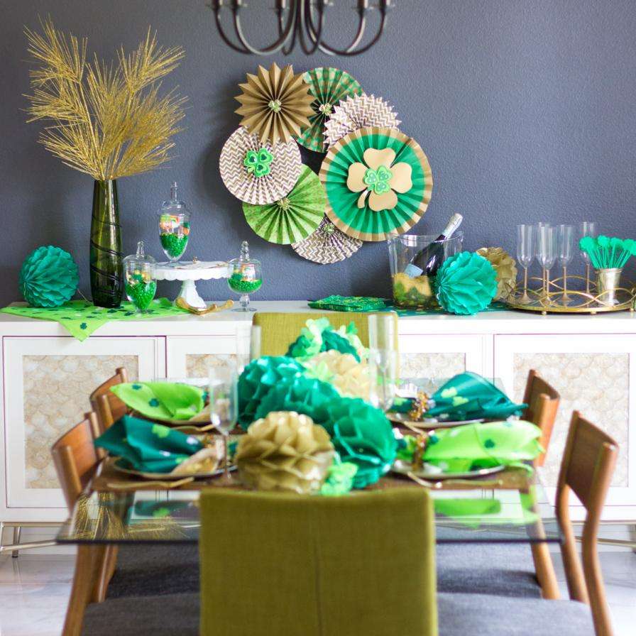 Green and gold are the two iconic colors of St. Patrick's Day