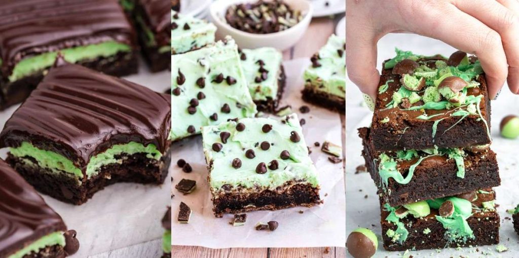 Saint Patrick's Day Mint Choco Brownies