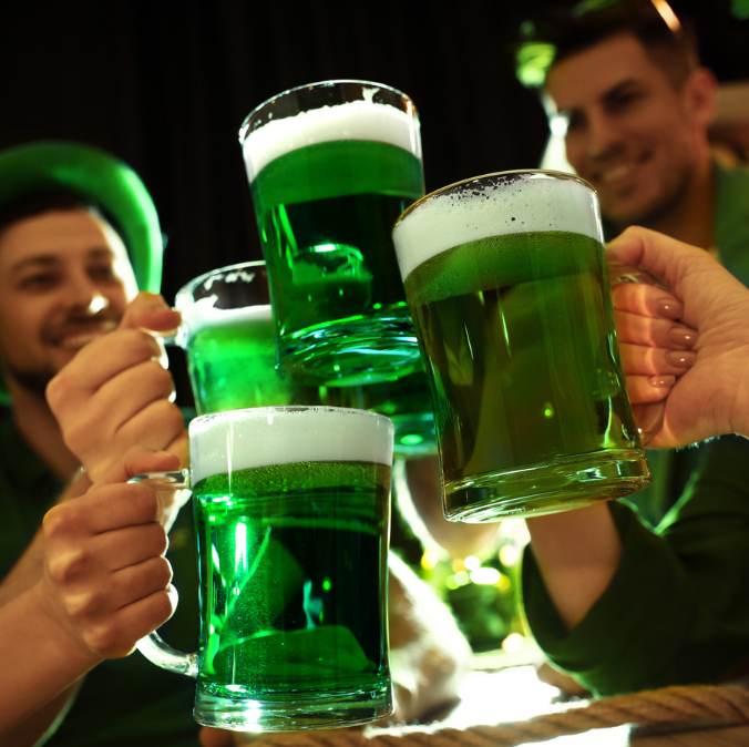 The iconic green beer