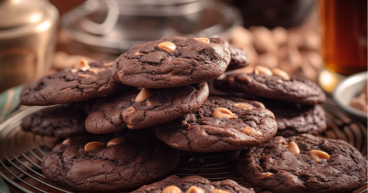 No need for coloring, these Guinness cookies look extra delicious