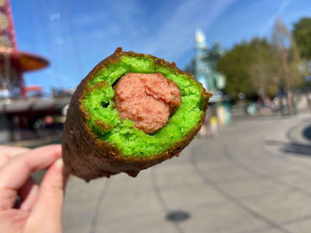 Green corn dog is a hit at Disneyland on this day