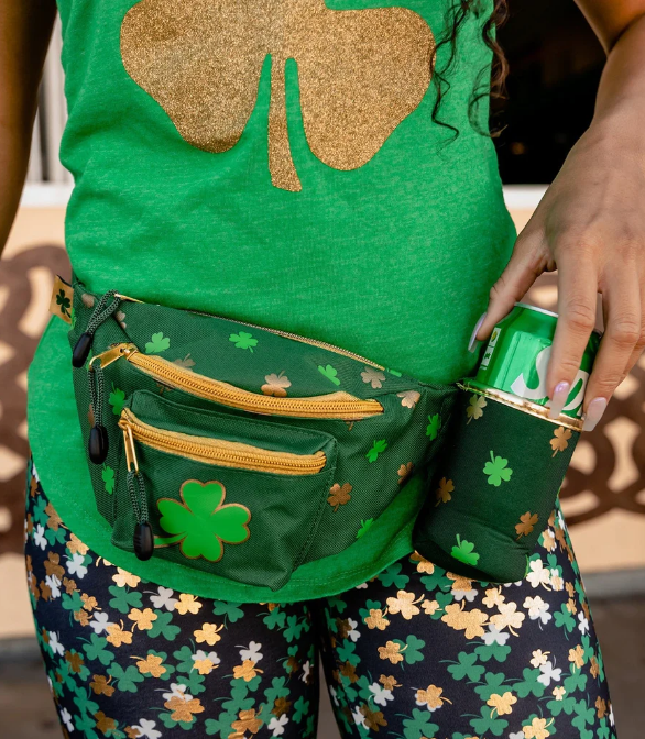 Making the shamrock appear everywhere on your outfit seems like the best way to dress up for this day
