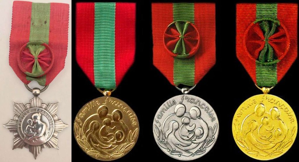Images of the Médaille de la Famille